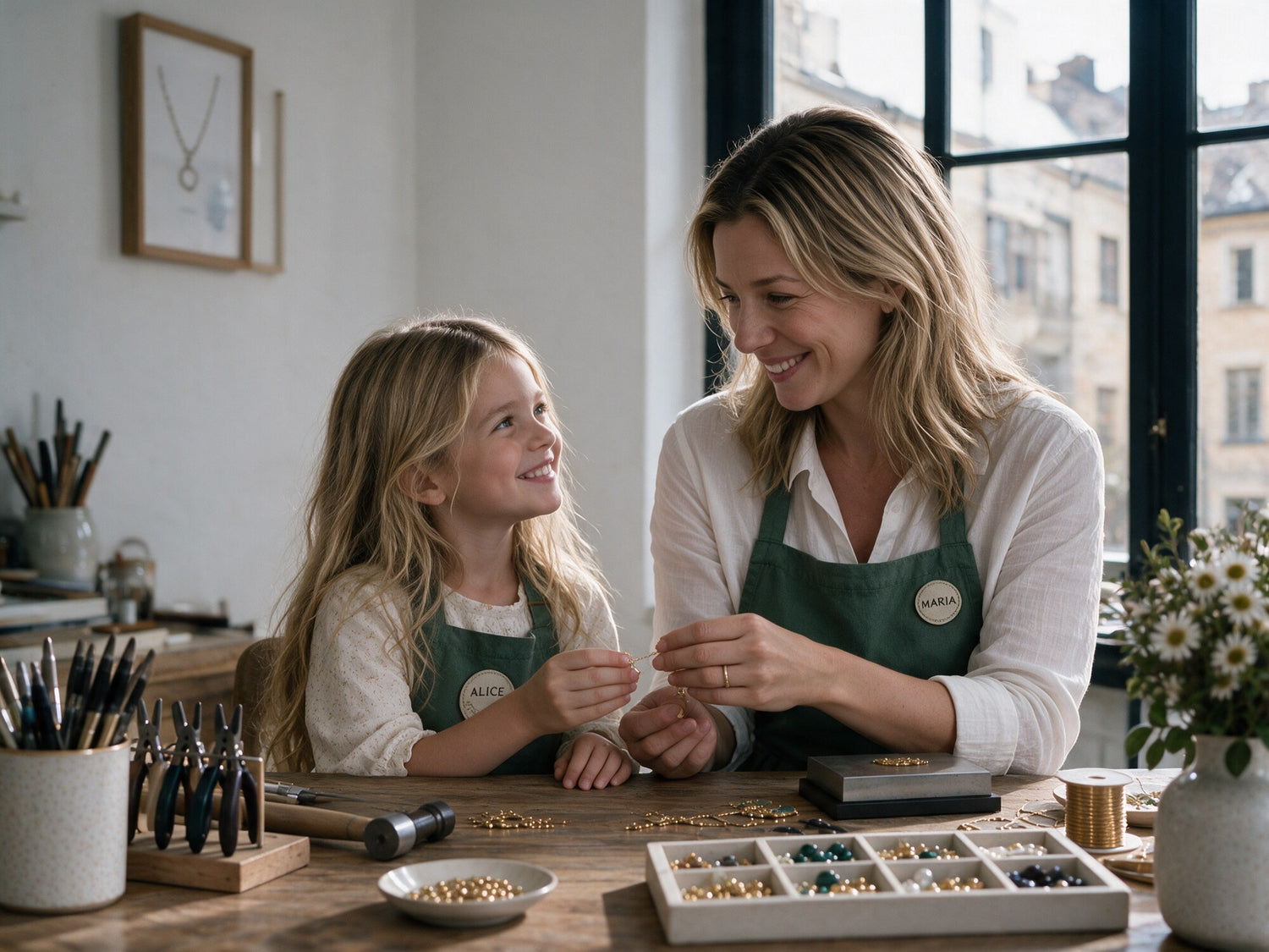 Maria & Alice – mor och dotter i ateljén